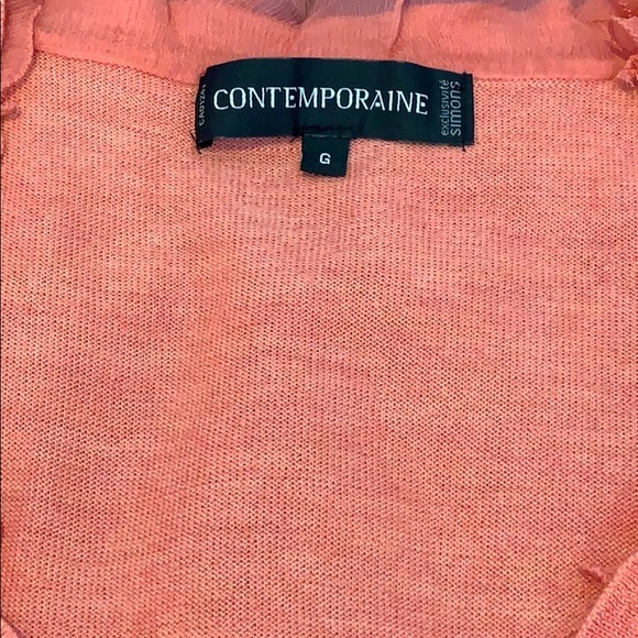 Contemporaine Merino Wool Cardigan Sweater - Picture 4 of 6